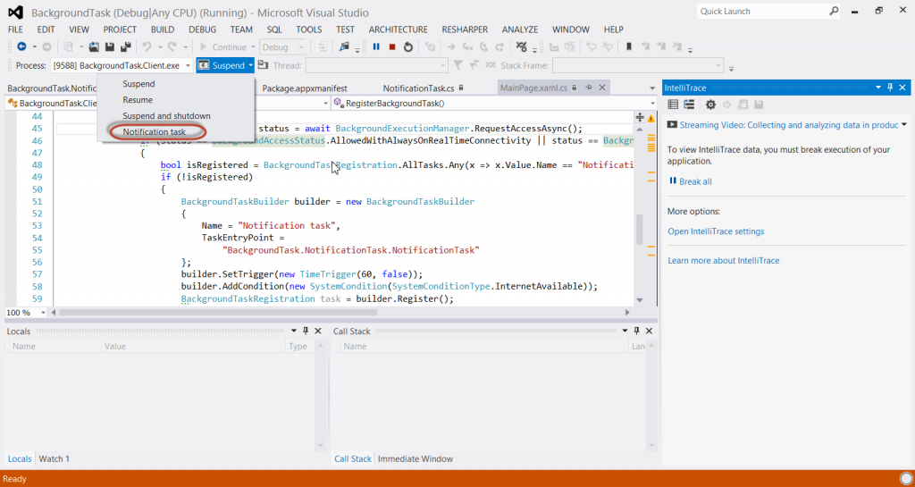 How to create and debug a background task in Windows 8 – Part 2 | Diary ...